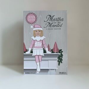 Martha on a Mantle Christmas 12” Elf On The Shelf Pink Plush Figurine NEW